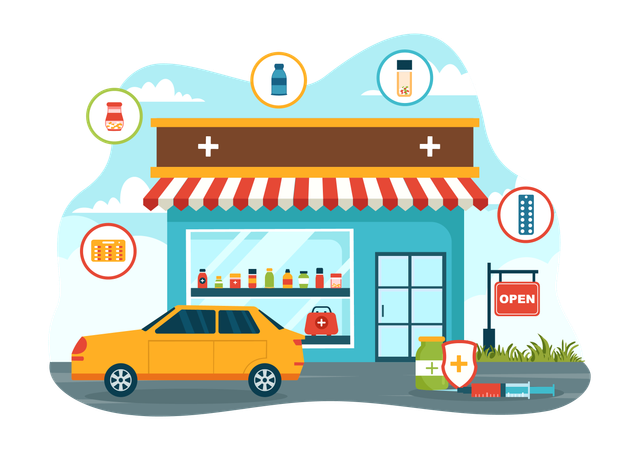 Pharmacy store  Illustration