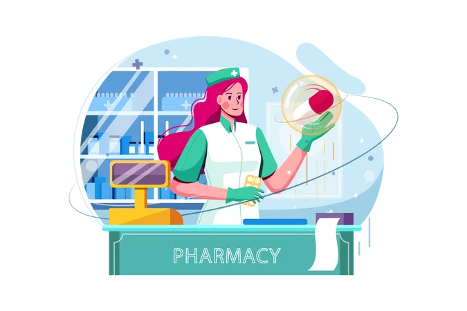 Pharmacy store  Illustration