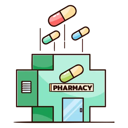 Pharmacy store  Illustration