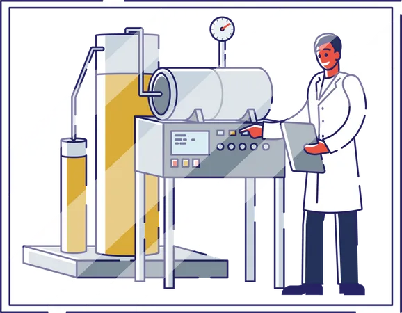 Pharmazeutische Produktionseinheit  Illustration