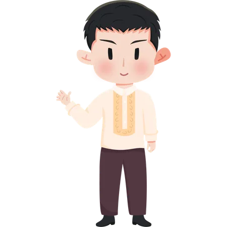 Philippines boy  Illustration