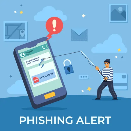 Phishing Credential Data From Chat Room  Illustration