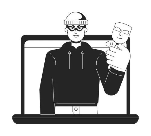 Phishing cybercrime  Illustration