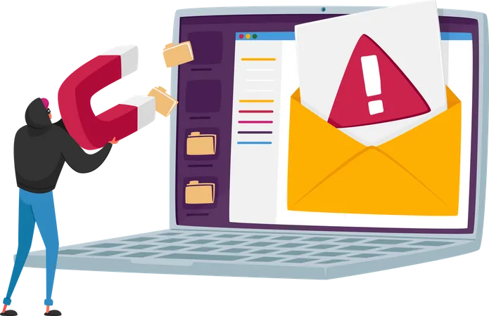 Phishing de données  Illustration