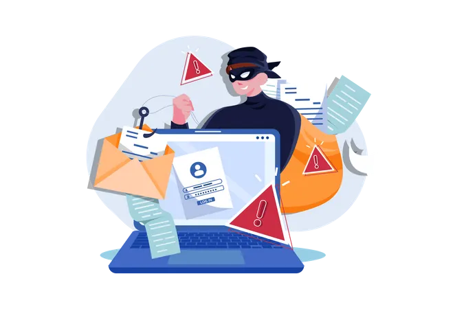 Phishing de données  Illustration