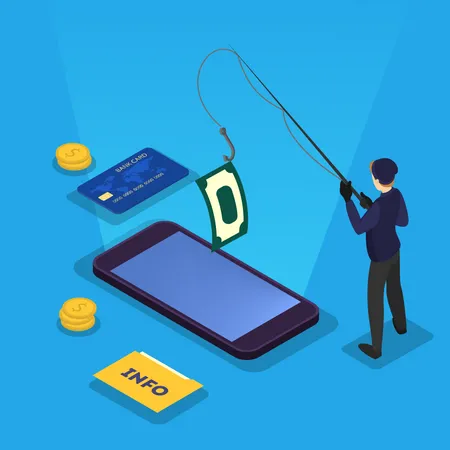 Phishing de données  Illustration