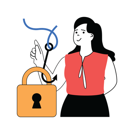Phishing de sécurité  Illustration