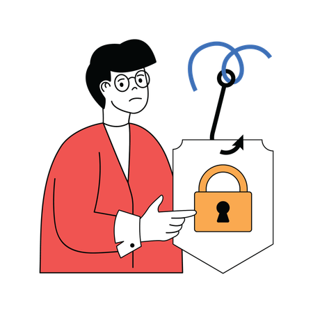 Phishing de sécurité  Illustration