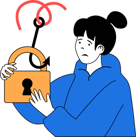 Phishing de sécurité  Illustration