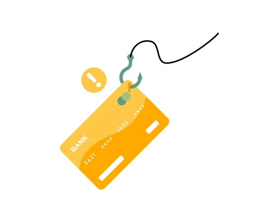 Phishing de tarjetas de crédito  Ilustración