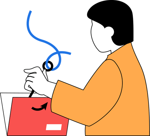 Phishing folder data  일러스트레이션