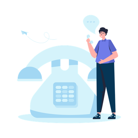 Phone call  Illustration