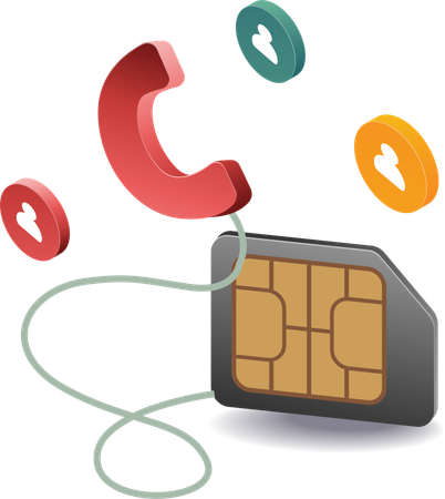 Phone card provider  Illustration