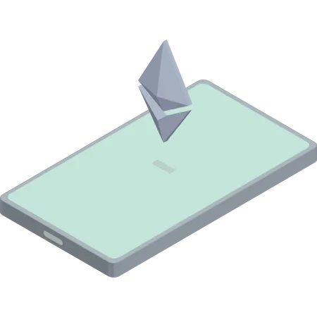 Phone Ethereum Floating  Illustration