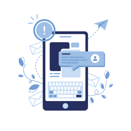 Phone message  Illustration