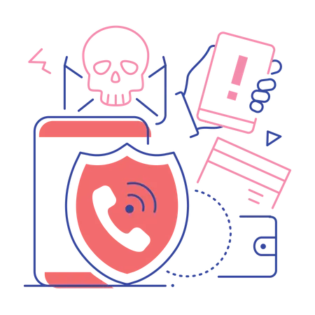 Phone security  Illustration