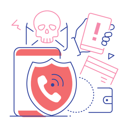 Phone security  Illustration