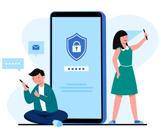 Phone Security  Illustration