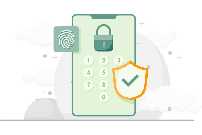 Phone Unlock Pin  Illustration
