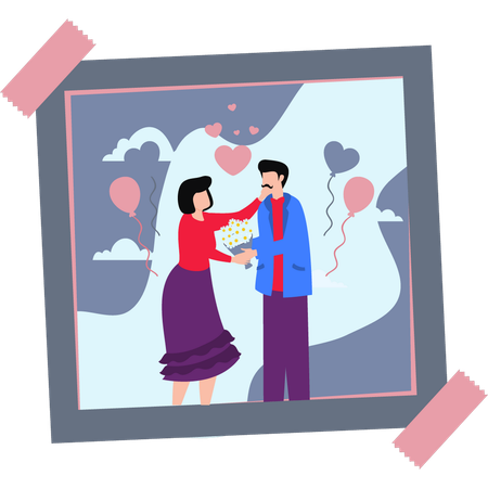 Photo de couple  Illustration