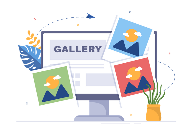 Photo Gallery app  Illustration