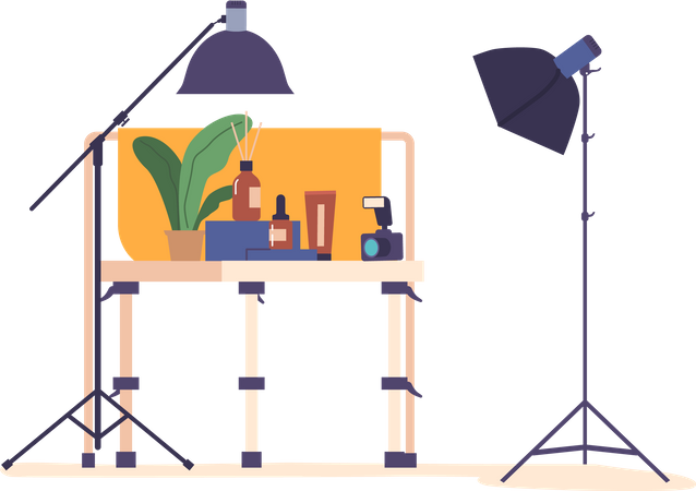 Photo Studio Interior  Illustration