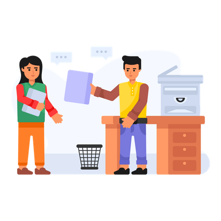 Photocopier copying machine  Illustration