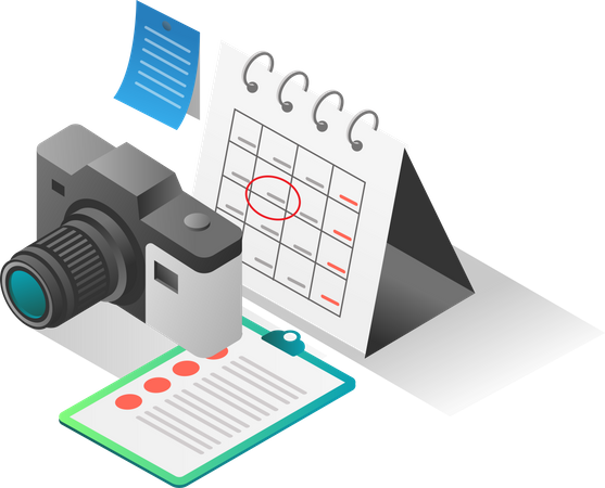 Horaire du photographe  Illustration