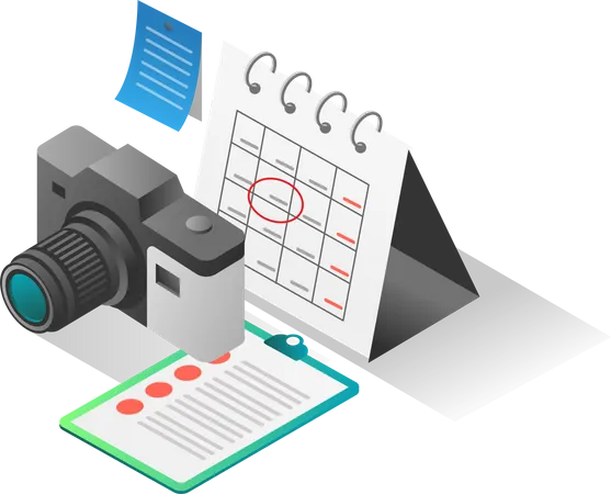 Horaire du photographe  Illustration