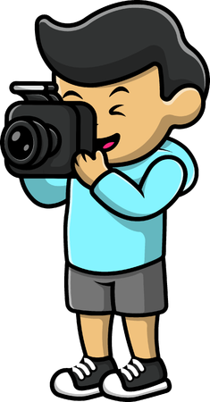 Photographer Boy  Illustration