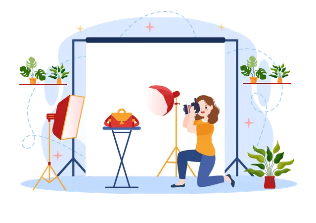 Photography Vector Illustration With Camera And Equipment To Capture Travel Tourism Adventure And Memories In A Flat Cartoon Background Design Illustration