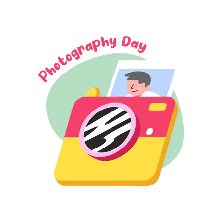 World Photography Day Illustrations Illustration