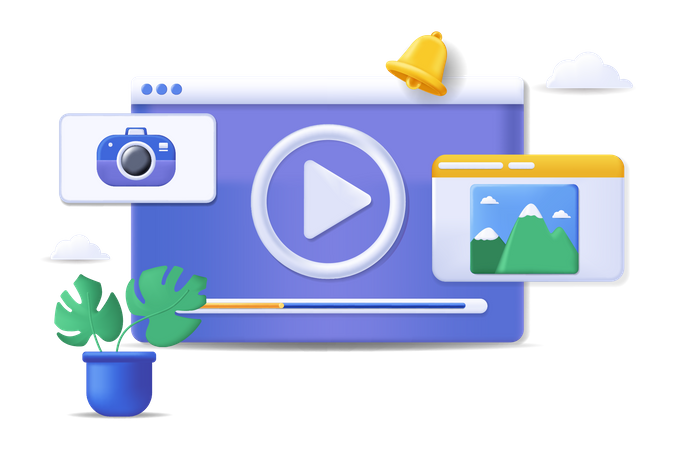 Photography Tutorial Video  Illustration