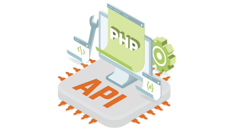 PHP api integration  Illustration