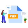 illustrations of php code