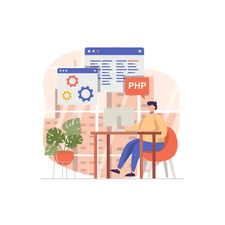 Desenvolvedor php  Ilustração