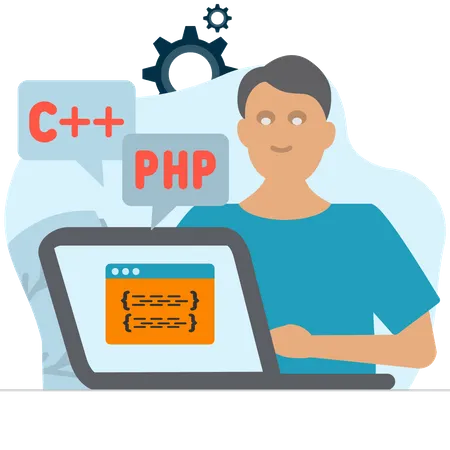 Php developer  Illustration