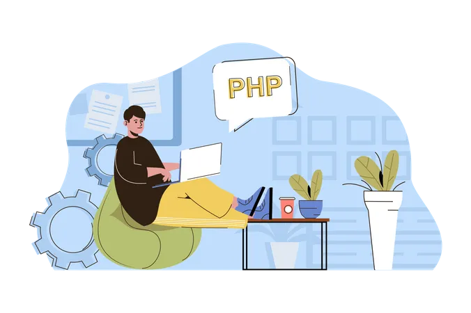 Php Entwickler  Illustration