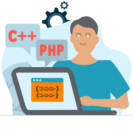 Php Entwickler  Illustration