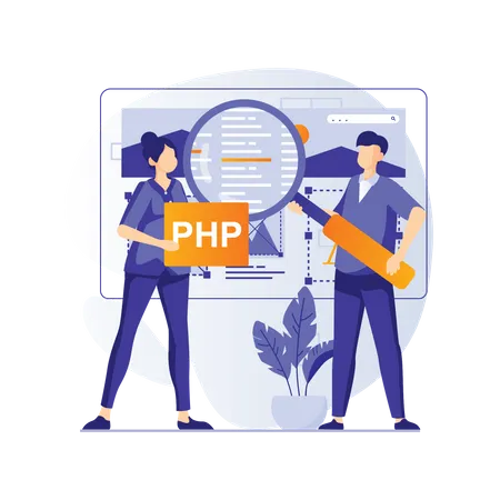 PHP-Programmierung  Illustration