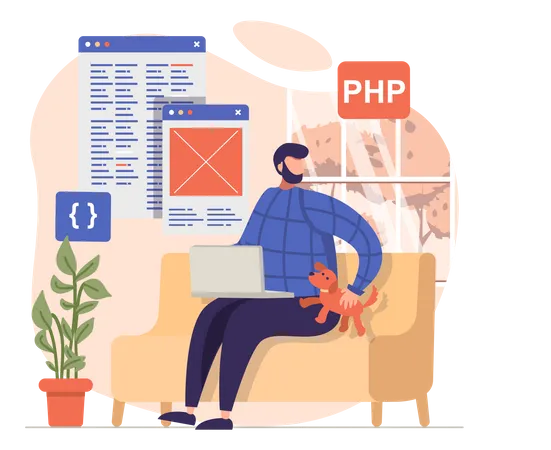 PHP-Webentwicklung  Illustration