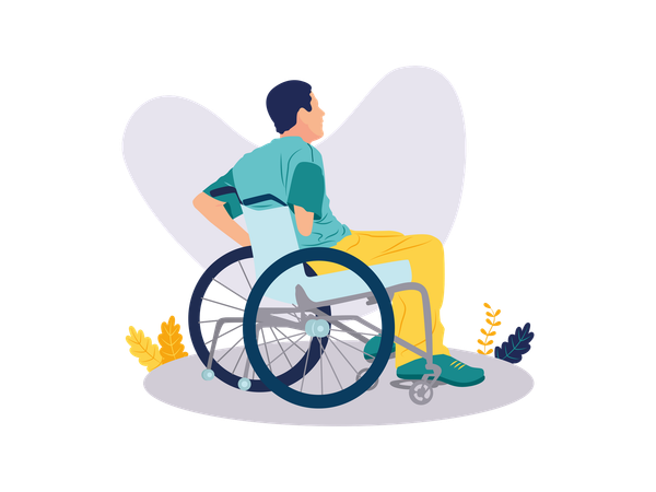 Physically disabled  Illustration