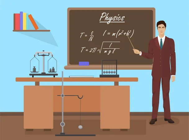 Physics class  Illustration