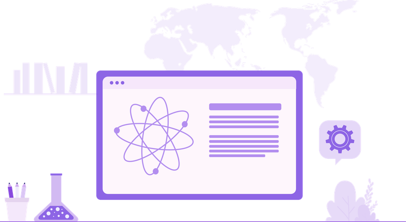 Physik, Naturwissenschaften, Bildung  Illustration