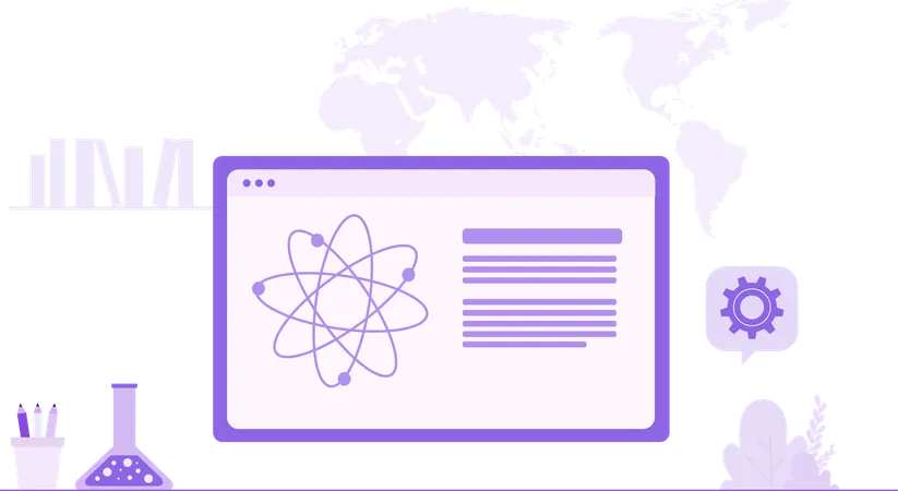 Physik, Naturwissenschaften, Bildung  Illustration