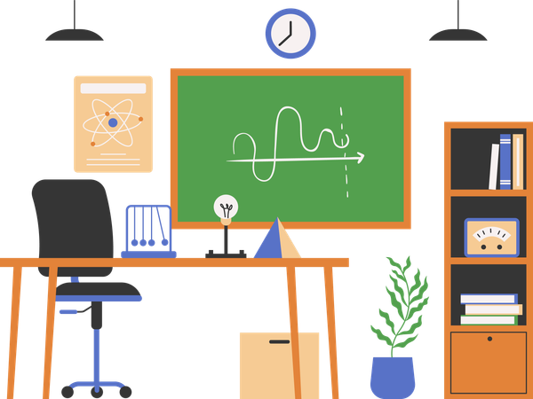 Physik Klasse  Illustration