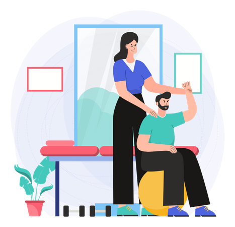 Physiotherapie  Illustration