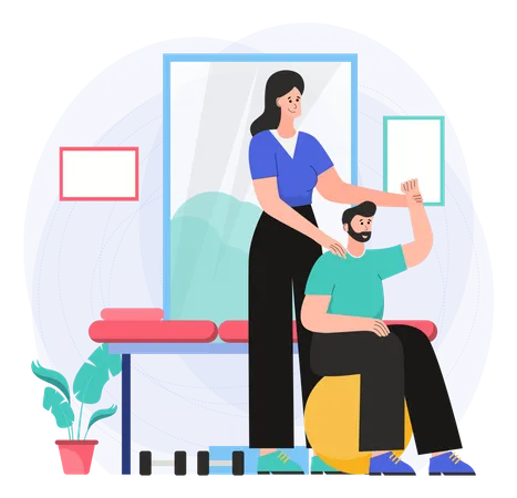 Physiotherapy  Illustration