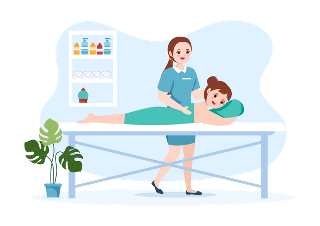 Physiotherapy Rehabilitation  Illustration