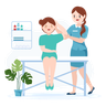 physiotherapy session illustration